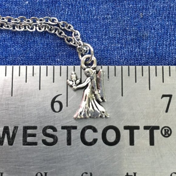 ♍ Virgo Zodiac Necklace Tibetan Silver charm Stainless Steel chain ♍ 4for$20 - Picture 4 of 6